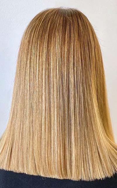 capelli biondi lisci - colore naturale capelli - Sauro Parrucchieri a Jesolo